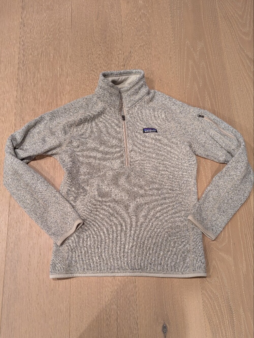 Patagonia Heathered Half-Zip Pullover - Light Gray